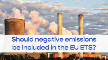 Should negative emissions be included in the EU ETS?